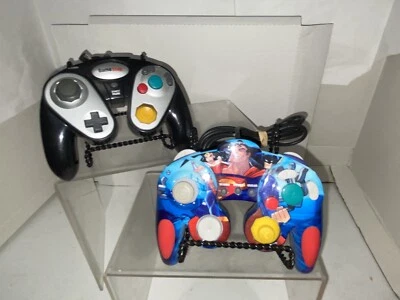 Nintendo GameCube After Market Controllers Black DC Hero’s Skin - Image 1 of 4