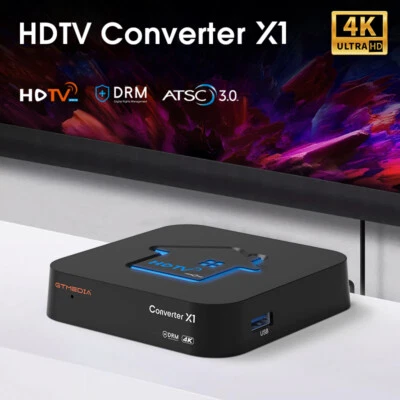 NEW 4K UHD ATSC 3.0 Receiver ATSC TV Tuner Free Offline/online DRM Recording DVR - Image 1 of 4