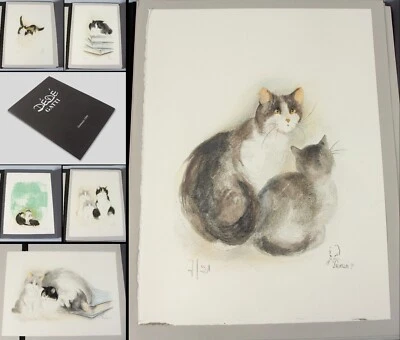 CATS Dede Moser LTD ED portfolio no. 7 of just 21 sets with SIX h/c lithographs - Image 1 of 4