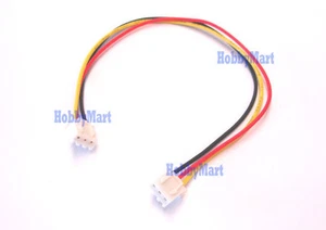 3-polig H 2,5 mm Buchse auf Buchse Ende des Steckers Verlängerungskabel 200 mm x 5 Stück - Bild 1 von 2