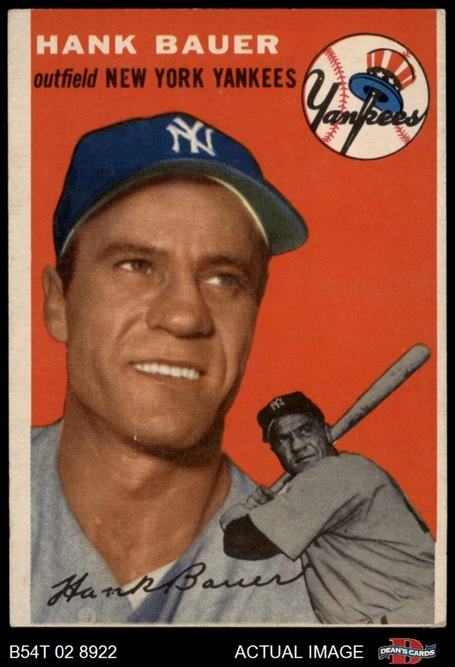 1954 Topps #130 Hank Bauer Yankees 4 - VG/EX - Image 1 of 1