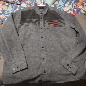 Camisa Harley-Davidson para hombre 2XL con botones gris y negra - Imagen 1 de 17
