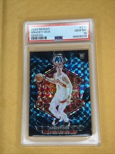 2023 Panini Mosaic Gradey Dick #239 Genesis Prizm Rookie PSA 10 GEM MINT - Picture 1 of 2