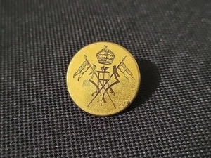 Bottone vittoriano 21° lanciere 23mm corona lance Firmin 47 Warwick St London - Foto 1 di 10