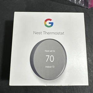 Brand New Sealed Box Google Nest Smart Thermostat 4th Gen Charcoal G4CVZ-US - Picture 1 of 7