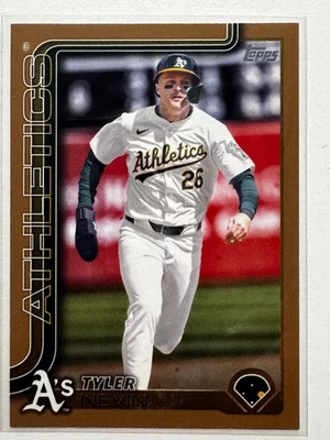 2025 Topps Series 2 Tyler Nevin Gold Parallel #/2025 Oakland Athletics #538 - Image 1 of 2