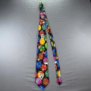 Vintage Looney Tunes Mania Characters Holiday Tie 1993 Warner Brothers Christmas - Picture 1 of 8