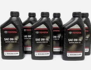 Genuine Toyota/Lexus 0W-16 Engine Motor Oil OO-279-16QTE 6QT ORIGINAL TOYOTA OIL - Picture 1 of 1