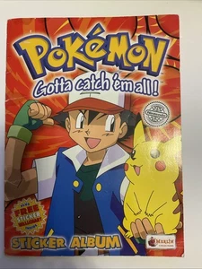 Pokemon Gotta Catch em all Vintage Sticker Album with Wall Chart Not Complete - Picture 1 of 7