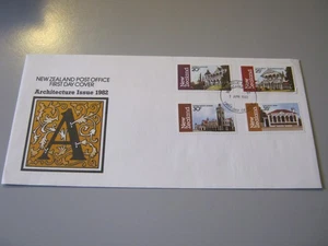 NEW ZEALAND  FDC for ARCHITECTURE  (3rd SERIES) 1982  SG 1262-5  UNADDRESSED - Picture 1 of 1