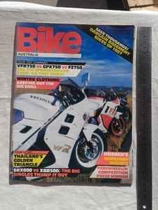 1987 Magazine Yamaha FZ750T SRX600 Kawasaki GPX750 Honda VFR750 XBR500 Tingate - Picture 1 of 12
