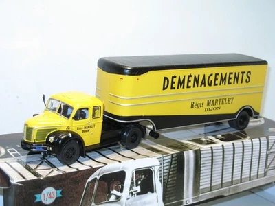 BERLIET TLR 8 déménagement martelet, camion semi remorque d'exeption 1:43 altaya - Photo 1/3