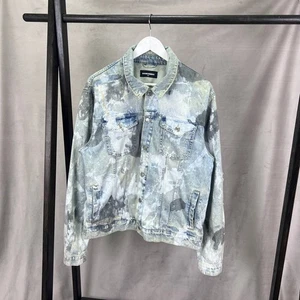 Dsquared2 Men’s Denim Jacket Paint Splatter Distressed Size 52 - Picture 1 of 12