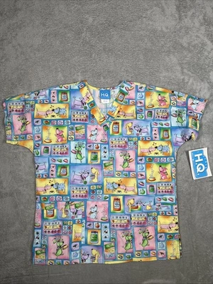 Скраб H.Q собаки печати новый женский скрабы размер маленький новый - Изображение 1 из 4