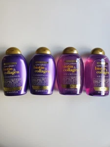 OGX Extra Strength Extra Volume + Biotin & Collagen Shampoo & Conditioner 4 Pack - Picture 1 of 1