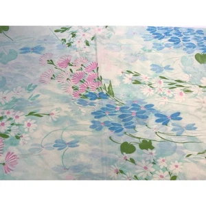 Vtg Cannon Royal Family King 2 Pillowcase Set Shangri-La Watercolor Floral Pair - Picture 1 of 7