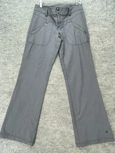 Athleta Damenhose Größe 6 grau Stretch Wandern Nylon Bootcut Reißverschlusstaschen - Bild 1 von 12