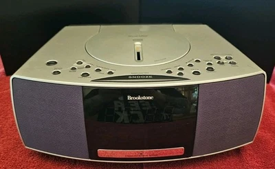 Brookstone Smart Set Digital Clock/radio/CD Player See Description - Image 1 of 4