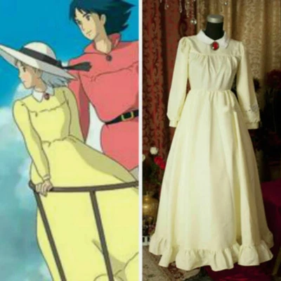 Lo último Howl's Moving Castle Sophie Hatter Vestido Amarillo Disfraz Juegos con disfraces Foto 1 de 4