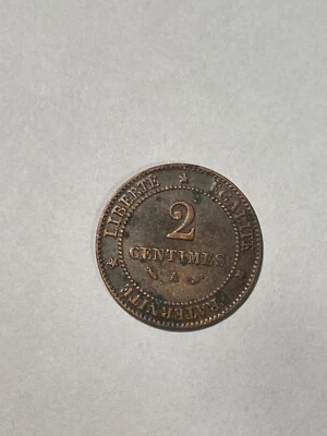 France 2 Cents 1883 A Ceres (158-7/P21/N1) - Image 1 of 3
