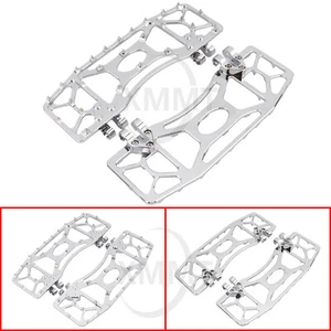 Chrome Driver MX Floorboards For Harley Touring Road King FLHR Heritage Softail - Picture 1 of 12