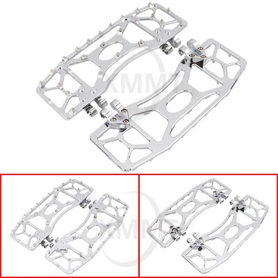 Tableros de piso cromados Driver MX para Harley Touring Road King FLHR Heritage Softail Foto 1 de 4