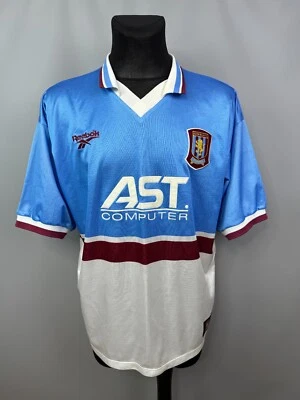 ASTON VILLA 1997 1998 AWAY SHIRT FOOTBALL SOCCER JERSEY REEBOK MENS SIZE 2XL - Image 1 of 4