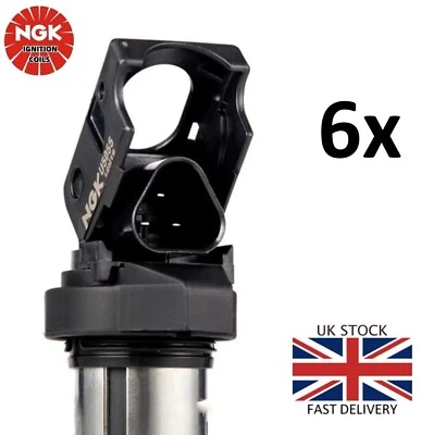 Катушка зажигания 6x NGK U5055 NGK48206 верхняя вилка - первоклассное качество BMW Mini Peugeot - Изображение 1 из 4