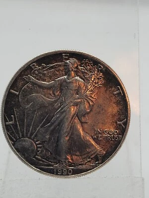 1990 Walking Liberty One Dollar Coin. - Image 1 of 2