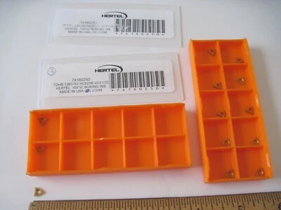 (Cantidad 13) Insertos de perforación de carburo Hertel TDHB1280752 HC620B 74160250 Foto 1 de 2