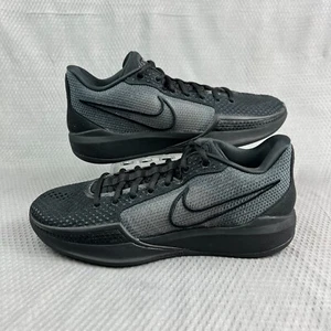 Nike Sabrina 1 TB Women's Size 9 /M7.5 Triple Black Basketball Shoes FQ3837-003 - Picture 1 of 9