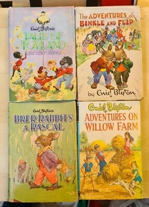 4 x 1960s Enid Blyton books 3 with dust covers. Water damage. Lovely display set - Picture 1 of 4