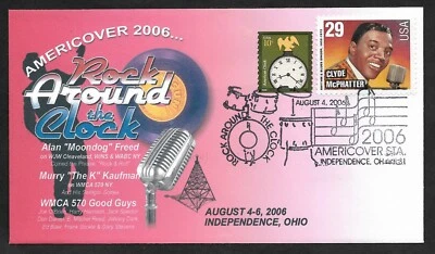 #2726 Clyde McPhatter on #3762 Rock Around the Clock FDC by Therome Americover - Image 1 of 2