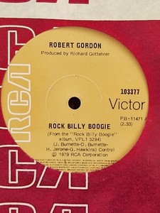 Robert Gordon "Rock Billy Boogie" 1979 RCA Oz 7" 45rpm