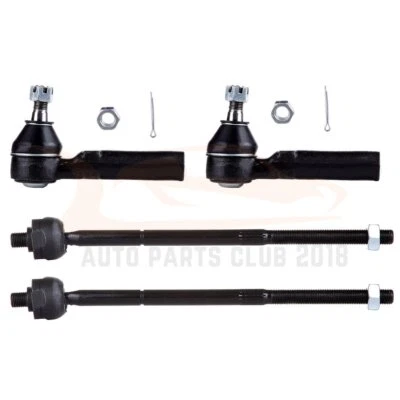 Fits 96-00 Plymouth Grand Voyager Suspension 4x Kit 2 Inner + 2 Outer Tie Rods - Imagem 1 de 4