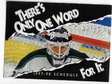 1997-98 Fort Worth Brahmas WPHL Hockey Schedule !!! Coors Light