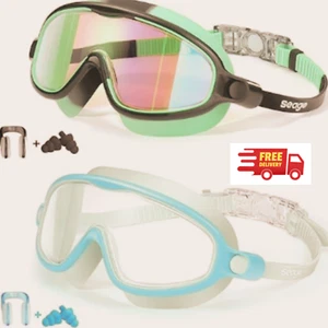 Seago Schwimmbrille 2er Pack Anti-Beschlag Anti-UV Weitsicht Schwimmbrille für Kinder - Bild 1 von 7