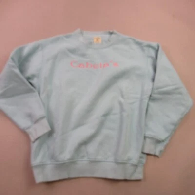 Cabelas Sweathirt Womens Medium Long Sleeve Pullover Sweater Crew Neck Blue - Image 1 of 4