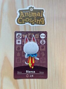 Blanca 114 Animal Crossing Amiibo Card Authentic Series 2 MINT NEVER SCANNED