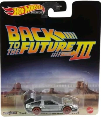 Hot Wheels FLD25 1:64 Back To The Future III Time Machine 1955 - Silver (HCP22) - Image 1 of 3