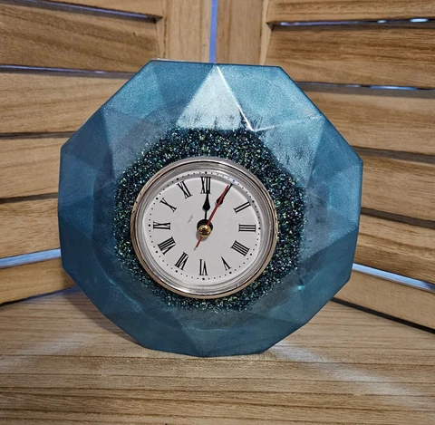Blue Desk Clock Cover