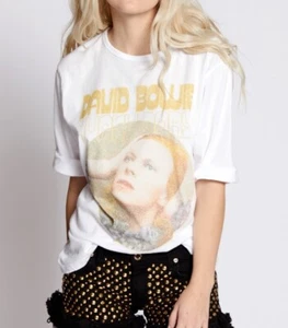 Recycled Karma women's David Bowie Hunky Dory Tee 3/4 sleeves - Picture 1 of 3