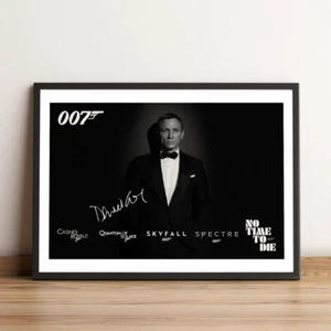 Arte de pared de Daniel Craig James Bond | Póster impreso | Opción de marco - Imagen 1 de 1