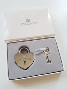 Swarovski Anhänger Herz Herzschloss + Schlüssel - Bild 1 von 9