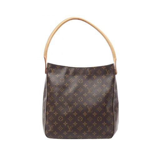 LOUIS VUITTON（LV） Borsa a tracolla Louis Vuitton Looping GM M51145 monogramma tela pelle marrone usata