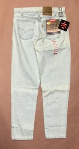 Jeans Vintage Levis 550, Uomo Blu Relaxed Fit, Deadstock Adulto Nuovo con etichette Taglia 32x32 - Foto 1 di 3