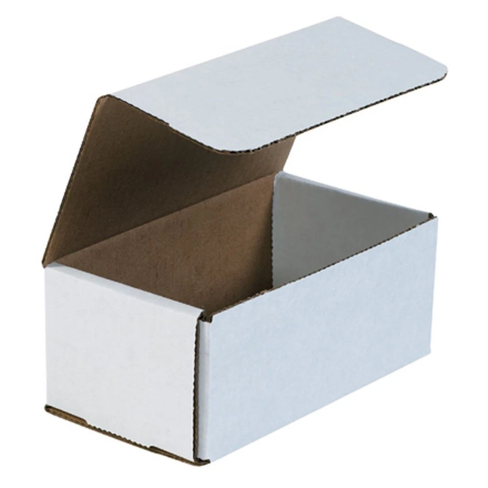50- 7x4X3 White Corrugated Carton Cardboard Packaging Shipping Mailing Box Boxes - Image 1 of 1