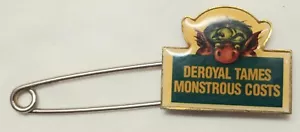 Spilla di sicurezza pubblicitaria vintage deroyal grande - Foto 1 di 4