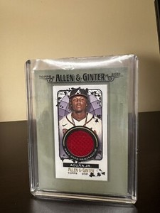 2021 Topps Allen & Ginter's Mini Framed Relics Ronald Acuna Jr #MFR-RAJ 🔥🔥MVP