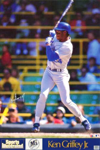 Ken Griffey Jr. ROOKIE BLAST 1989 Sports Illustrated SI Marketcom 23x35 POSTER Cover